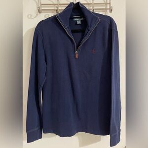 Navy Zip Up Quarter Zip Sweater Men’s (S)